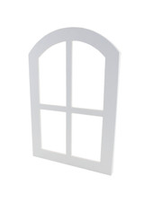 12" x 18" PVC Arched Window with Acrylic Glass Front