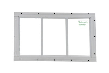 10" x 18" White Flush Transom Window