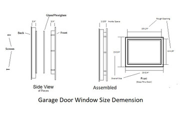 Sunburst Garage Door Window