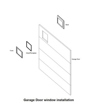 Sunburst Garage Door Window