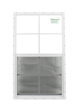21" x 36" White Flush Playhouse Window with Safety Glass