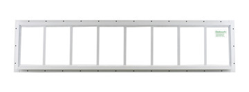10" x 48" White Flush Transom Window