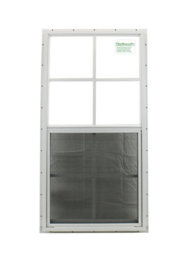 18" x 36" White J-Channel Windows Play House, Tree House and Shed Window