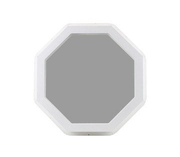 Double Pane 20" Octagon Tempered Low E Vinyl Window 