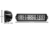 10" Dual Row Light Bar, Dimensions