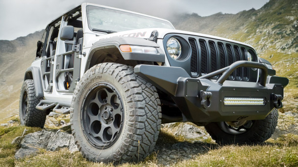 2018 - 2023 Jeep Wrangler Front Bumper - 20" Dual Row Light Bar Compatible