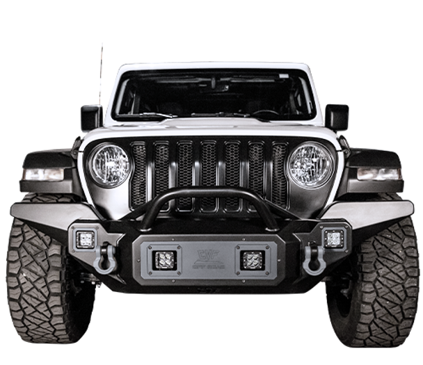 2018 - 2023 Jeep JL (Wrangler + Gladiator) Front Bumper - Pod Mount Light Compatible 2018 - 2023 Jeep JL (Wrangler + Gladiator) Front Bumper - Pod Mount Light Compatible