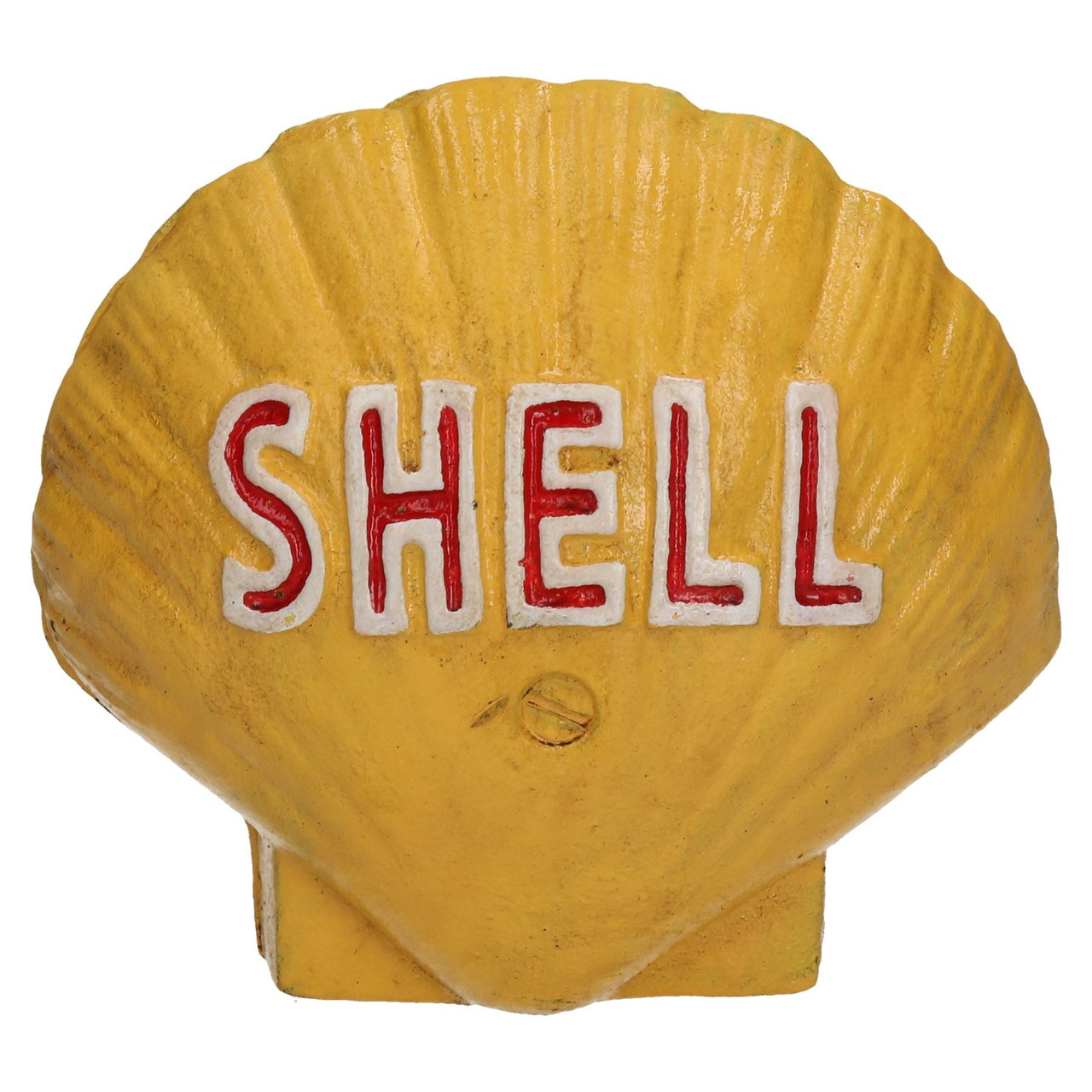 Shell Shaped Money Bank Box Cast Iron Scallop Clam Coin Change Jar Fuel Oil 3D 