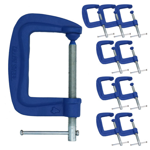 4" Heavy Duty G Clamp Grip Holder Clasp Vice TE296 2 Pack 