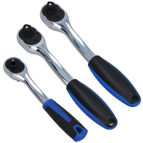BlueSpot Ratchet Socket Wrench 3/8" 100 Teeth Tool Mechanic Garage Reversible 