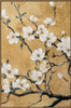 Golden Bloom I Print on Canvas with Gold & Black Frame - 82.5 x 122.5 x 4.5cm
