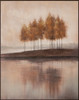 Rusty Reflection II Hand Painted Oil on Canvas with Walnut Frame - 82.5 x 102.5 x 4.5cm