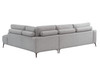 Claire RHF Corner Sofa in Grey Woven Fabric