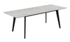 Bruno Extension Dining Table with Black Legs & Melamine Table Top