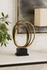 Circular Art Resin & Metal Sculpture - 34 x 13.5 x 51.5cm