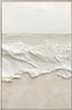 At the Edge II Hand Painted Canvas with Champagne Frame - 82 x 122 x 4cm