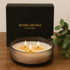 Small Cappuccino Votive Candle with 3 wicks (230g)