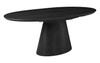 Artiss Extension Dining Table in Black Timber Veneer