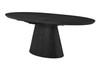 Artiss Extension Dining Table in Black Timber Veneer