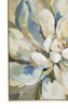 Delicate Petals I Print on Canvas with Washed Natural Frame - 82.5 x 82.5 x 4.5cm
