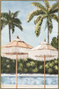 Holidays I Print on Canvas with Bleached Natural Frame - 62.5 x 92.5 x 4.5cm