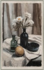 Still Life I Print on Canvas with Champagne Frame - 52.5 x 82.5 x 4.5cm