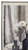 Still Life I Print on Canvas with Champagne Frame - 52.5 x 82.5 x 4.5cm