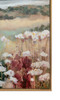Beach Flowers Hand Painted Canvas with Bleached Natural Frame - 82.5 x 122.5 x 4.5cm