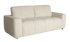 Tania 3 Seater Sofa in Ivory Woven Fabric