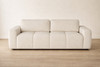 Tania 3 Seater Sofa in Ivory Woven Fabric