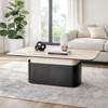 Exception Coffee Table in Sintered Stone, MDF & Black Oak