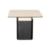 Exception Lamp Table with Sintered Stone Top & Black Oak Veneer Base