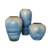 Terita Ceramic Vases in Blue & Ivory