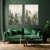 Pine Forest II Print on Canvas with Natural Frame - 82.5 x 122.5 x 4.5cm