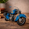 Vintage Blue Indian Motorbike Ornament