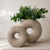 Holly Large & Small Resin Vases in Cappuccino Finish