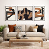 Flexing Set of 3 Prints with Black Aluminium Frames