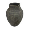 Porter Tall Ceramic Vase in Charcoal Finish - 21(W) x 21(D) x 36(H)cm