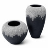 Vera Charcoal & White Ceramic Vase