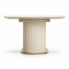 Florence Sintered Stone Dining Table with Fluted Base - 2000 x 1000 x 770mm