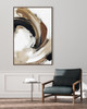 Making Your Mark Print on Canvas with Walnut Frame - 102.5 x 152.5 x 4.5cm