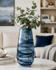 Mia Hand Blown Glass Vase - 18 x 18 x 37cm