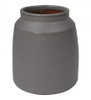 Barrel Ceramic Vase in Grey - 16 x 16 x 16cm