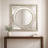 Sistine Square Mirror with Champagne Frame