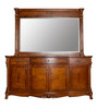 Beethoven Timber Door Buffet & Buffet Mirror