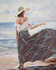 Girl on Beach Canvas Artwork