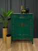 BF-60098 - Handcrafted Chinese Cabinet in High Gloss Green