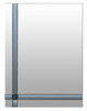 Striped Contemporary Wall Mirror - 60 x 80 x 2cm