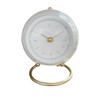 White Clock on Stand - 16 x 13 x 19cm