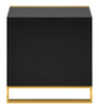 Breezy Black Bedside with Gold Detail